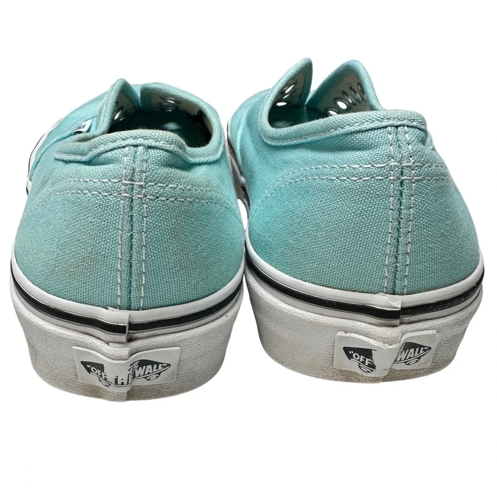 VANS Off The Wall Low Canvas Skate Shoes Womens 8.5 Mens 7 Mint NO LACES